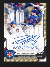 Pete Crow-Armstrong Topps Now 712 CHANCE AT 1/1 AUTO 40/40 Club *PRESALE* picture