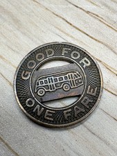 Vintage 1940s EL PASO CITY LINES Bus Fare Token Coin El Paso, Texas picture