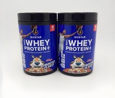 2X SIXSTAR 100% WHEY PROTEIN PLUS FROSTED FLAKES 1.81 LBS. EA EXP 02/2027+ picture