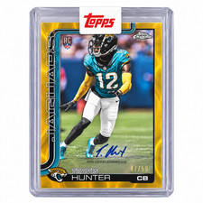 2025 Topps Chrome - Rookie Travis Hunter Gold Lava Auto /50 Topps Sealed picture