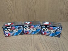 Lot of 3 TDK CD Power 110 High Bias Type II Blank Audio Cassette Tapes 12 Total picture