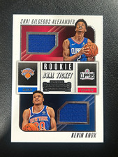 Panini 2018-19 Contenders Rookie Ticket Dual Swatches Knox SGA #RD-KS picture