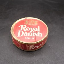 Royal Danish Snuff Tin Tobacco Can Paper Label - RARE -L@@K picture