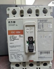 EATON 175 AMP CIRCUIT BREAKER 600 VAC 3 POLE FDC3175 picture