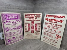 Vtg 1980s Thompson Speedway Modified Late Model Racing Posters  picture