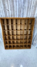 Vintage MSR Imports 42-Compartment Wooden Trinket Shadowbox Shelf picture