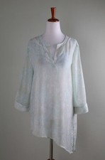 CHICO'S Outlet NWT $56 Regal Paisley Penny Sheer Top Size 1 US 8 / Medium picture