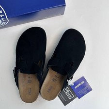 New Birkenstock Boston Suede Leather Soft Footbed Unisex Shoes Clogs -All Colors picture