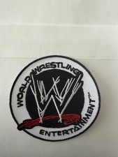 WWE World Wrestling Entertainment Logo Patch Embroidered Iron On Sew On picture
