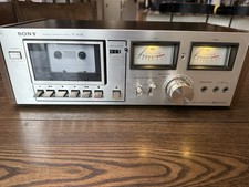 Sony TC-K2A Vintage Stereo Cassette Tape Deck Silver Face/Wood Parts/Repair picture