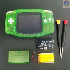 GBA IPS LCD Backlight Kit Drop in 1800mAh batteries with shell GameBoy Advance picture