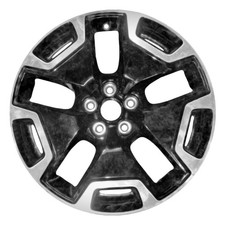 Refurbished Machined and Painted Black Aluminum Wheel 18 x 7 picture