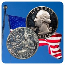 1776-1976-S Bicentennial Proof Drummer Boy Clad Quarter  25C - 50 Years Old RARE picture