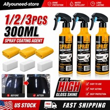 1/2/3Pack 300ML 3 in 1 High Protection Quick Car Coat Ceramic Coating Spray 2026 picture