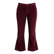 Bill Blass Womens Corduroy Pants Burgundy Red Bootcut Stretch Plus Size 22W VTG picture