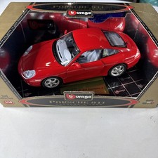 Burago Porsche 911 Carrera Cabriolet 1998 Red  3390 Code 1/18 Scale picture