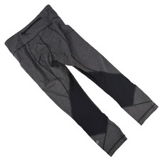 lululemon athletica Leggings Size 4 Gray Black Colorblock Zip Pocket Nylon Lycra picture