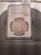 1922 P Peace Silver Dollar NGC UNC DETAILS Cleaned picture