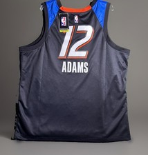 Nike Steven Adams OKC Thunder City Edition Swingman Jersey Mens 56 2XL Blue NWT picture