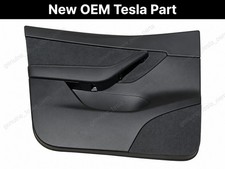 20-24 Tesla Model Y Front LH Door Panel Black OEM 1497294-91-B picture