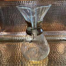 Vintage Chemex Pyrex Large 11 1/4” Green Stamp Embossed Carafe picture