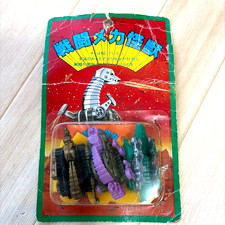 Vintage Battle Mecha Kaiju Mini Figure Toy Set of 3 Unopened 1970s Japan picture