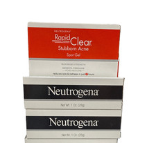 2x 1/27 Neutrogena Rapid Clear Stubborn Acne Spot Treatment Gel - 1oz picture