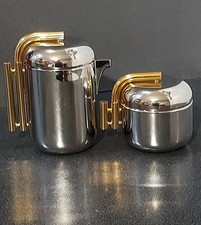  Vintage MAM Milano Coarezza Design Palladium Plated Coffee Service Mint  picture