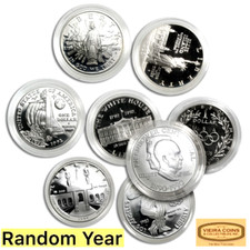Lot of 1, Random Year & Design Commemorative Silver Dollar, PF/MS, 0.7734oz -#D4 picture
