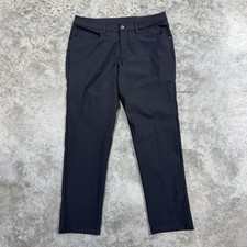 Lululemon Five Pocket Pants Mens 33 Black Tech Stretch Performance Athleisure picture