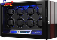 Upgraded 8-Slot Watch Winder with Adjustable Pillows and Built-In Lighting picture