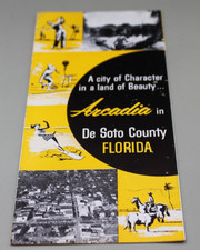 Florida Travel Brochure Arcadia De Soto County Vintage picture