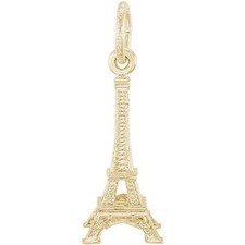 10kt Yellow Gold Rembrandt Charms Small Eiffel Tower Charm Pendant picture