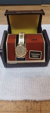 Vintage Bulova Accutron watch NIB Gold Quartz picture