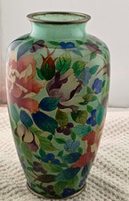 Antique Meiji Period Plique a Jour Japan shōtai-jippō Vase picture