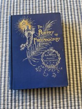 Poetry of Freemasonry Rob Morris 1895 Masonic Poet Laureate Antique Hardcover picture