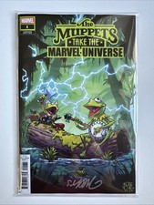 The Muppets Take the Marvel Universe #1 • Skottie Young Signed w/COA • Brand New picture