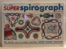 Original Super SPIROGRAPH Design Set 75+ pcs 50th Anniversary Edition Gold Wheel picture