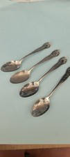 Antique Shreve & Co. Sterling Silver Demitasse Spoons Set of 4 Lancaster Rose... picture
