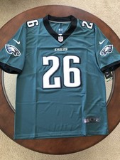 sNWT Saquon Barkley Eagles Men's XL Dark Green Jersey Stitched #26 picture