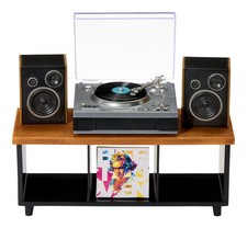 MGA Entertainment Miniverse Real Music Record Player, Mini Playable Vinyl with picture