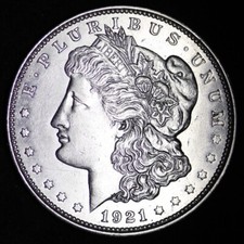1921-D Morgan Silver Dollar XF / AU 90% SILVER  d picture