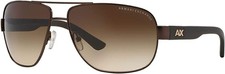 A|X Armani Exchange Men's AX2012S 605813 Rectangular Metal Sunglasses picture