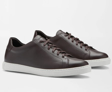 Brand New Peter Millar Casual Leather Sneakers – Men’s Size 12 – Chocolate picture