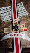 Ohio buckeyes  full size football helmets 3M vinyl decals picture