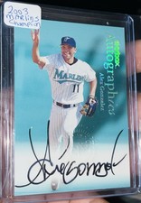 2000 Skybox Autographics Alex Gonzalez On Card Auto 2003 Marlins Champion picture