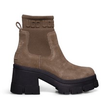 UGG BROOKLYN CHELSEA HICKORY LEATHER WATERPROOF WOMEN'S BOOTS SIZE US 8/UK 6 NEW picture