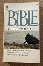 1966 The Bible Screenplay by Christopher Fry Paperback Book Pocket Illustrated picture