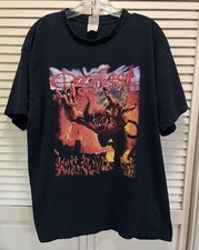 Vintage Ozzfest 2002 Tour Concert Tshirt Rock Band Size XL Devil Y2K Short Sleev picture