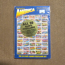2002 USPS Greetings from America 50 State Jumbo Postcard Set Sealed Limited Ed picture